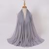 Ethnic Pearl Chiffon Hijab Scarf - Single Color, Long Style for Middle East & Africa