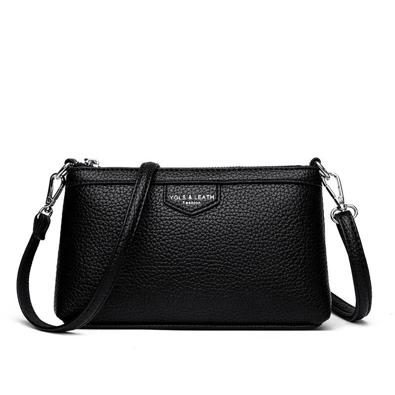 

Women s small square bag, new messenger bag, fashionable mother bag, casual shoulder women s bag чёрный