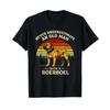 Never Underestimate An Old Man With A Boerboel Funny Retro T Shirt Vintage Washed Streetwear Slightly Stretched Man