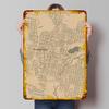 Pittsfield City Map Vintage Metal Wall Art Decorative Iron Painting for Home Office Decoration