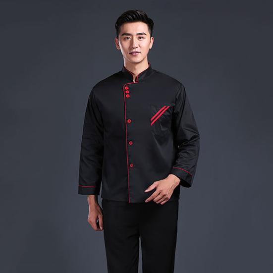 Veste de Chef unisexe à manches longues et courtes, manteau, uniforme de Service de cuisine d'hôtel, vêtements de travail