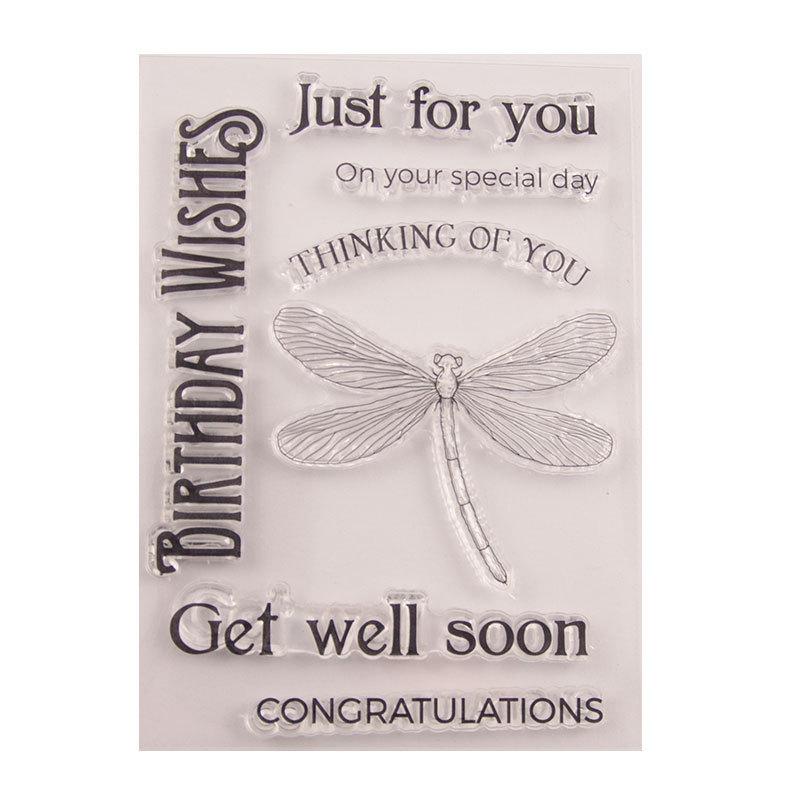 Clear Stamps for Card Making and Journaling, Birthday Retirements Phrase Silicone Rubber Stamps for Journals Album Scrapbooking