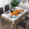 Halloween Themed Rectangle Tablecloth for Table Decor Kitchen Dining Reusable Dining Room Table Cloth Halloween Decorations