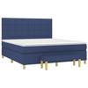 3137179 vidaXL Divan-lit Tapissier Avec Matelas Bleu 180x200 Cm Tissu