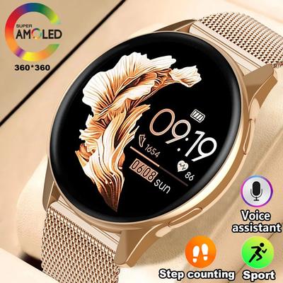 SACOSDING 2024 Inteligentne zegarki Damskie Smartwatch dla kobiet Różowy zegarek na rękę Damski zegarek Bluetooth Call Fitness Girl Smart Bracelet Kobieta