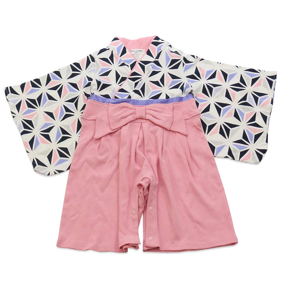 Baby Kids Hakama Style Coverall Romper for Girls White 70cm 10623609OW70