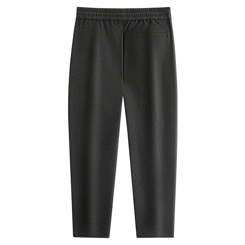 Dance with Wolves Men's Fleece-Lined Elastic Waist Ankle-Length Casual Pants