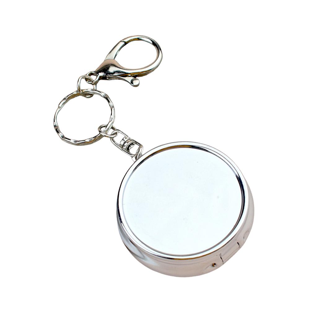 Portable Ashtray Keychain for Car Use Fireproof Alloy Ashes Holder Keyring Smokings Accessories for Indoor and Outdoor