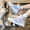 2024 Autumn Women's High-Top Canvas Fashion Shoes - Air Force 1 Style, Casual White Sneakers