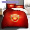 Set Copripiumino Trapuntato con Motivo Arsenal Football Club Decorazione per la Casa Regalo (1 * copripiumino + 2 * federe senza imbottitura)