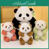 Panda Plush Toy Soft Pp Cotton Filling Short Velvet Animal Stuffed Gift For Kids