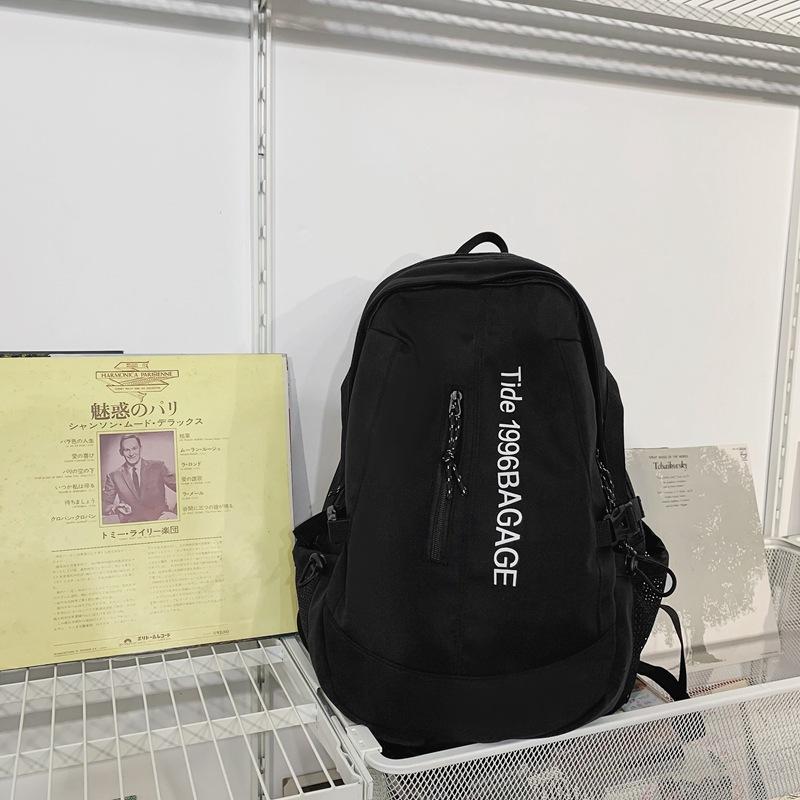 Female College Student Ins Trendy Brand Large Capacity Backpack Male Middle School Student Middle School Student High School Computer Backpack чёрный