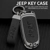 For Jeep Zinc Alloy Leather Car Key Cover Case Fob for Jeep Renegade Compass Cherokee Grand for Chrysler 300C Wrangler Car Ac