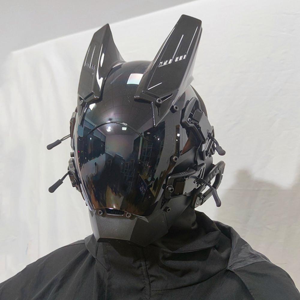 Daudzu stilu cauruļu dredlokiem Cyberpunk maska