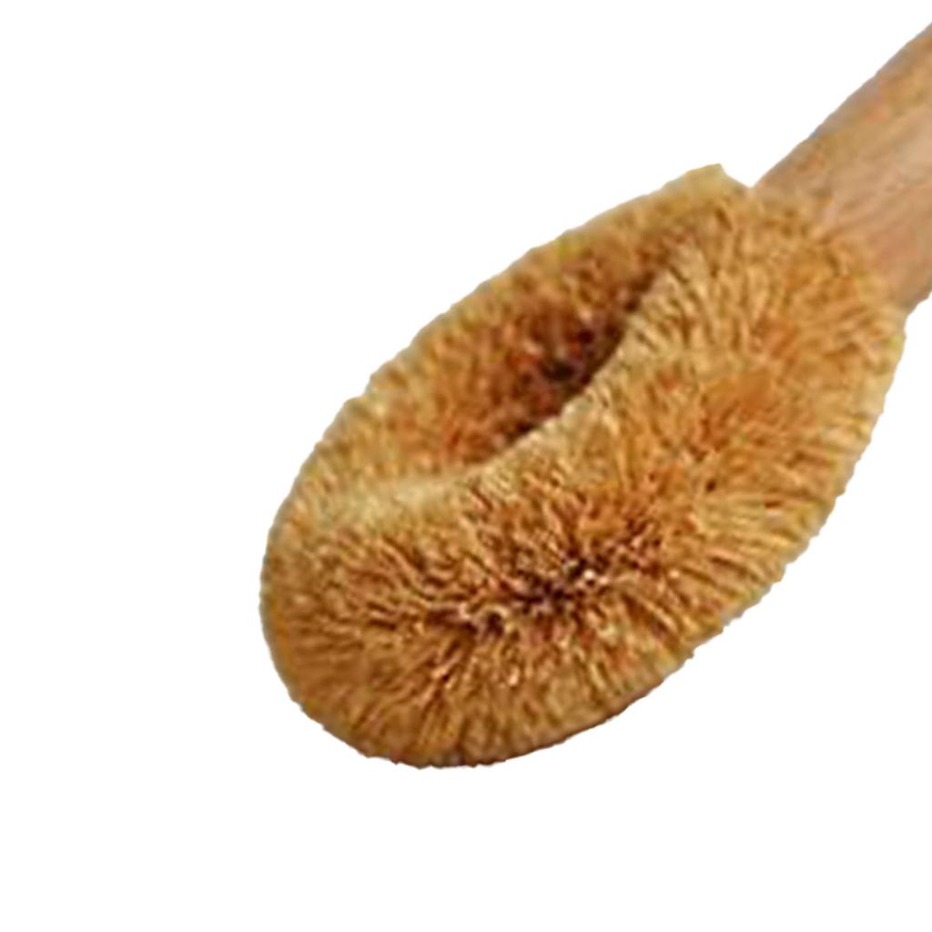 Short Handle Dish Brush Kitchen Dish Brush with Bamboo Handle for Pans Pots Cleaning