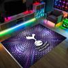 Tottenham Hotspur Design Crystal Velvet Carpet Cozy Non?Slip Printed Rug For Bedroom Living Room Entrance