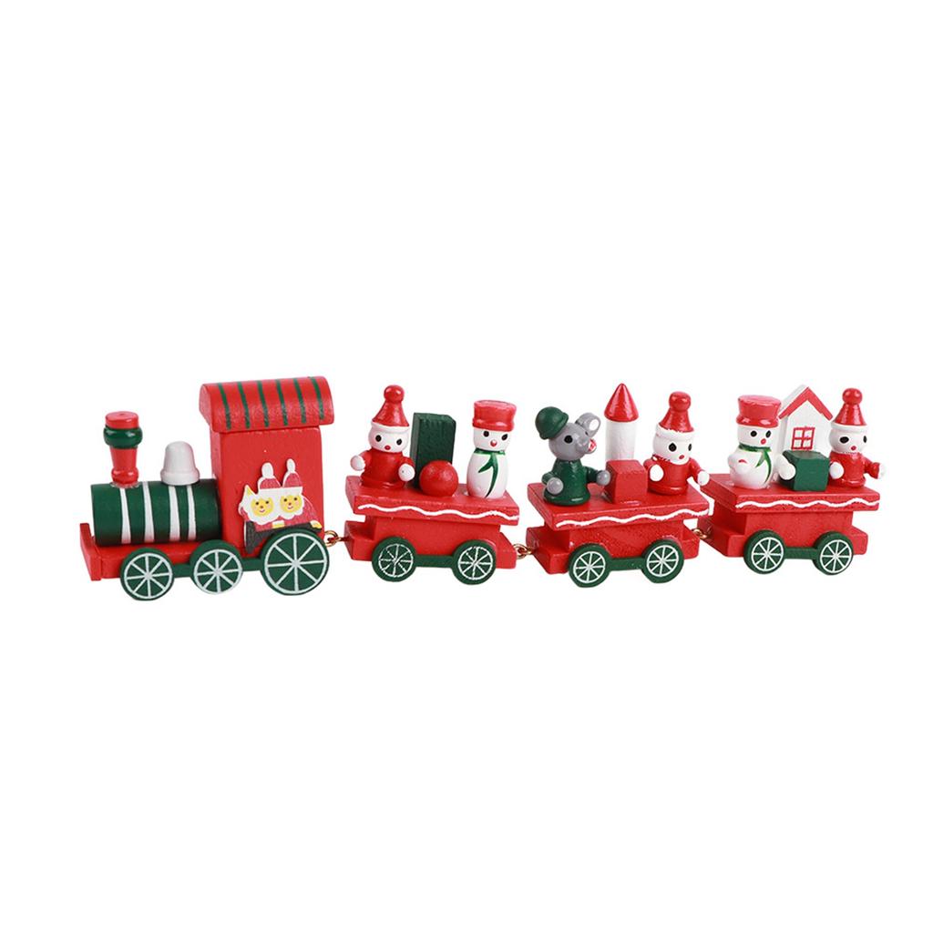 Cute Christmas   Rail Car Compartment Toy Christmas Decoration Ornament Children Gift Red