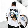 One Piece Printed Shortsleeved Cotton Unisexs Tshirt for Women 2026 Summer Cotton Unisex Clothing Y2k Top Tees New Retro