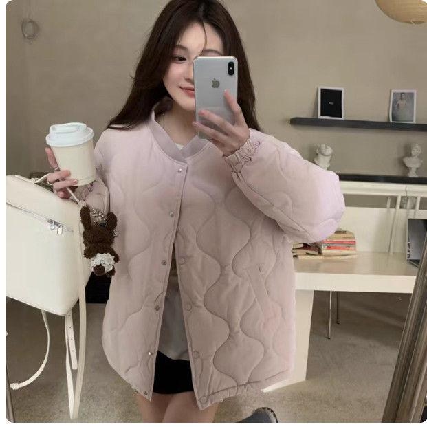 

Женская ретро хлопковая куртка с капюшоном и меховым воротником - Зима 2025, пуговицы из коровьего рога и спандекс для тепла L 115-130 jin