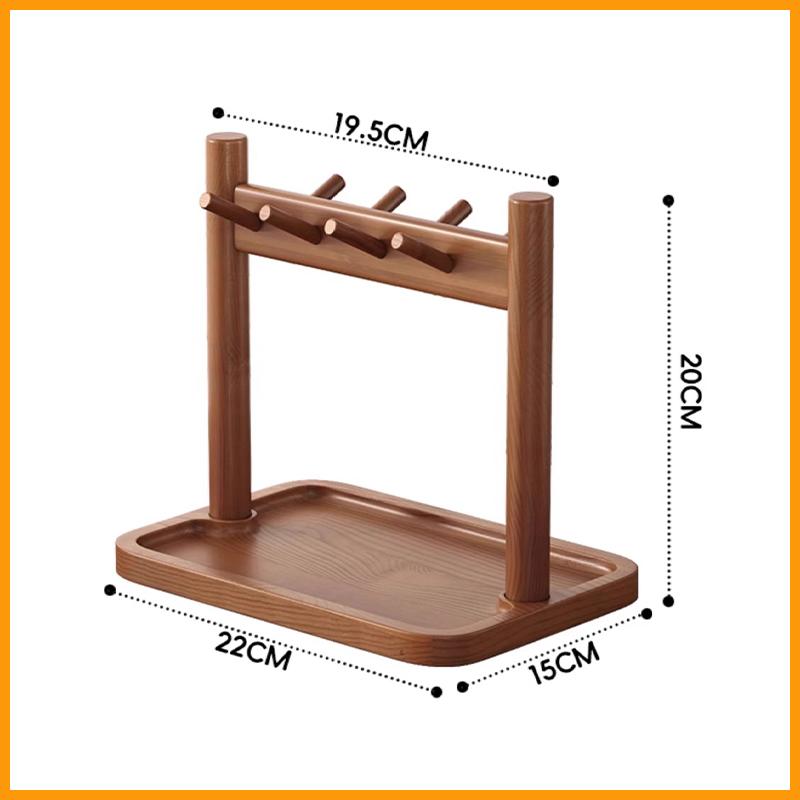 Vintage Wooden Storage Display Stand Entryway Organizer for Key Sunglasses Eyeglass Watch Jewelry Home Desktop Decor Holder