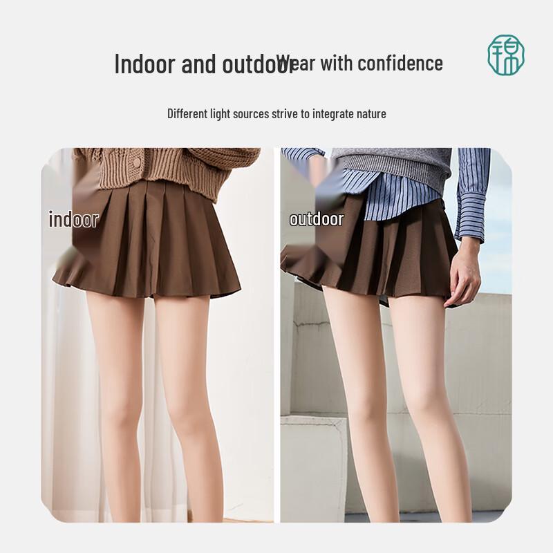 Collant Nude Doublé Polaire Illusion Jambes Nues