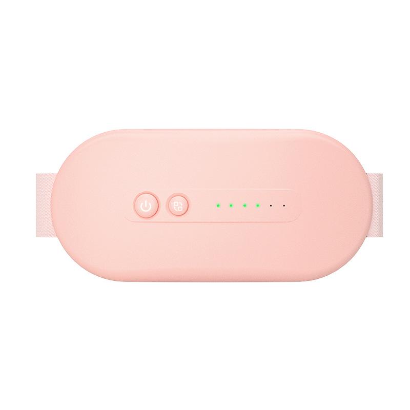 

Женский многоточечный согревающий пояс для талии для массажа живота и облегчения менструальных болей розовый