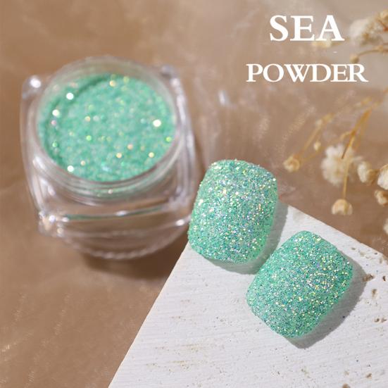 Aurora Effect Nail Art Powder Non-Floating Colorful Pastel Dust Ultra Fine Glitter Nail Powder
