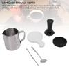21-teiliges Kaffeetamper-Set Edelstahl Aufschäumkännchen Tampermatte Kaffeerührer Kaffeestempel Werkzeuge für Zuhause Büro