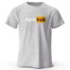 Gym Hub Printed Men's T-Shirt 100% Cotton Oversized Funny Graphic Tees for Men Summer Tops
