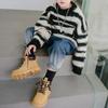 Children's Fashion Yellow Boots Boys Catwalk Short Boots Warm Cotton Boots