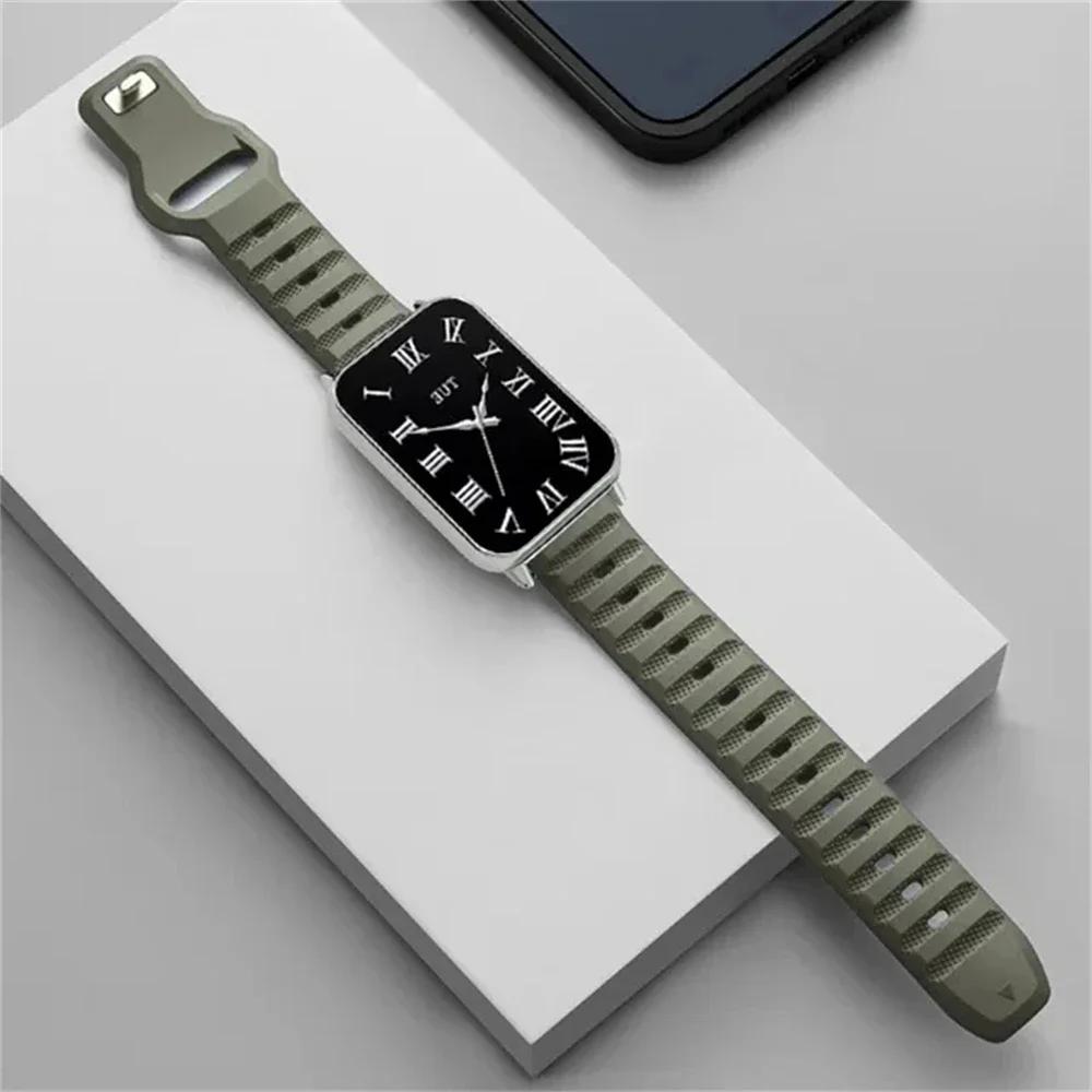 

Для Redmi Watch 5 4 Ремешок Силиконовый Спортивный Correa Ремешок Для Xiaomi Mi Band 8pro 9pro Браслет Сменный Ремешок Аксессуары For Mi Band 8 Pro армия зеленый