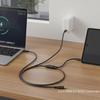 USB C Cable Splitter 1 To 2 Type C Extension Cord 15W 3A Power Adapter Charging Converter Line for PC Phone Tablet