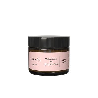 Neemli Naturals Multani Mitti & Hyaluronic Acid Clay Mask for Glowing Skin 2 Oz