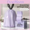 Heavy Duty Drawstring Garbage Bags For Home Use With Pe Material And Thickened Design For Kitchen Waste Disposal