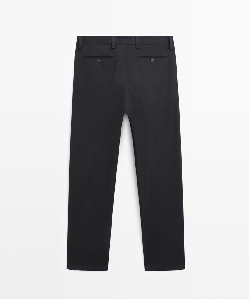 Masimodutti Barrel Fit Tailored Pants