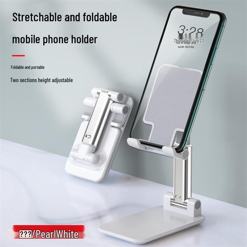 Rotating Metal Phone & Tablet Stand: Customizable, Foldable, Multi-functional Desktop Holder for TikTok Live
