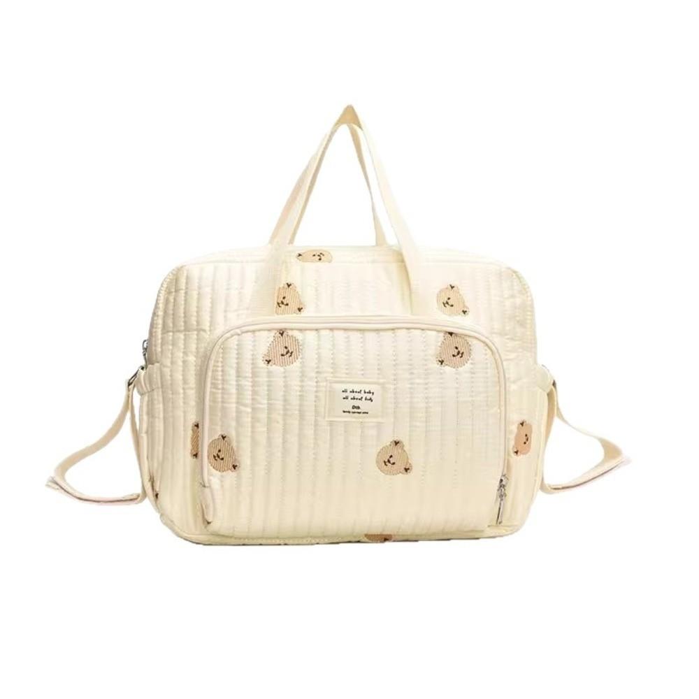 Neue Niedliche Bären-Organizer-Tasche Stickerei Große Kapazität Handtasche Mama-Tasche Schwangerschaftstasche Windel