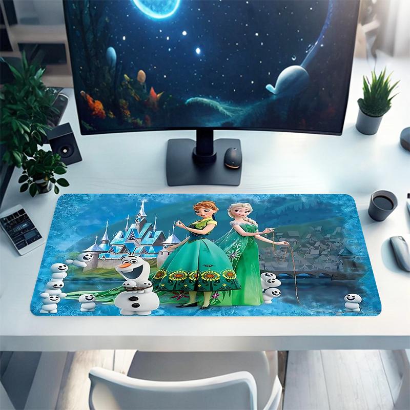 1Pc Frozen Fantasy World Gaming Mouse Pad Keyboard Desk Mat Non-slip Rubber Lock Edge Waterproof Computer Mousepad for Office Home Decor Y1446