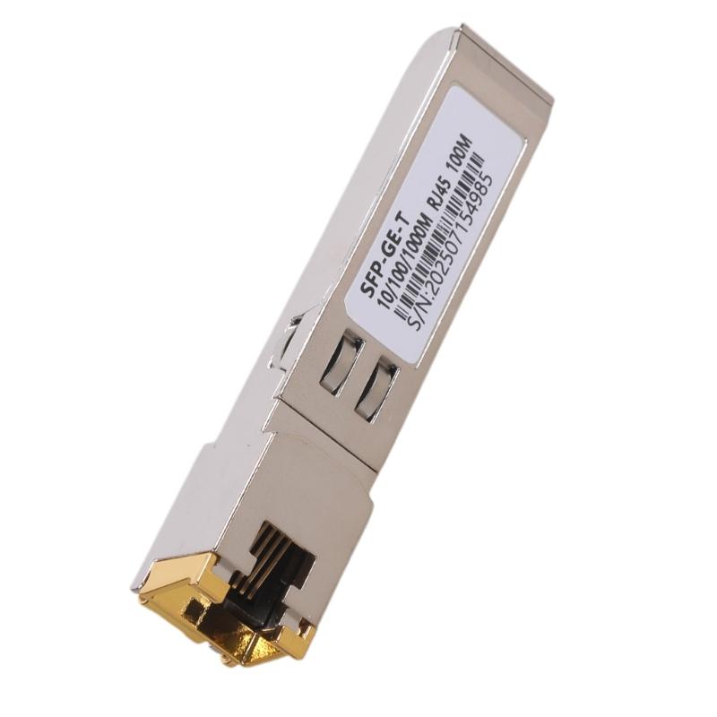 SFP RJ45 Copper Transceiver 10/100/1000M Copper Module Gigabit Optical Electric Port Converters RJ45 SFP Module