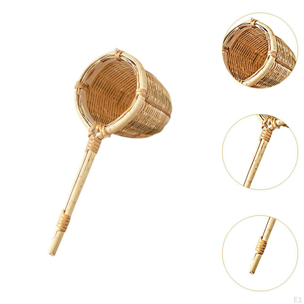 Bambusové čajové sítko Infuzér Jemné síťky Čínské tradiční Pevný Protékající Filtr