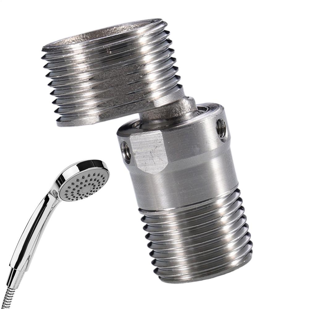 Adjustable Shower Faucet Angle Adapter Faucet Foot Stainless Steel Adjustable Angled Sturdy Showering Component Easy To Clean