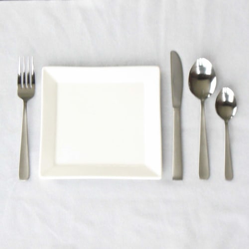 Nagao Tsubame Dinner Cutlery Set (Knife, Spoon, Fork, Teaspoon) - 8-Piece Set for 2, 18-0 Stainless Steel, Dishwasher Safe, Made in Japan