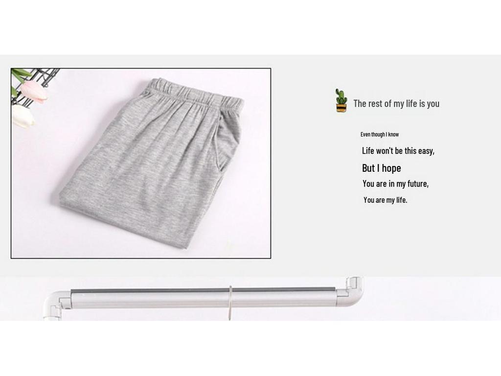 Męskie lekkie modalowe spodenki piżamowe na lato - Rozmiar Plus Size, Bardzo Szeroki Krój