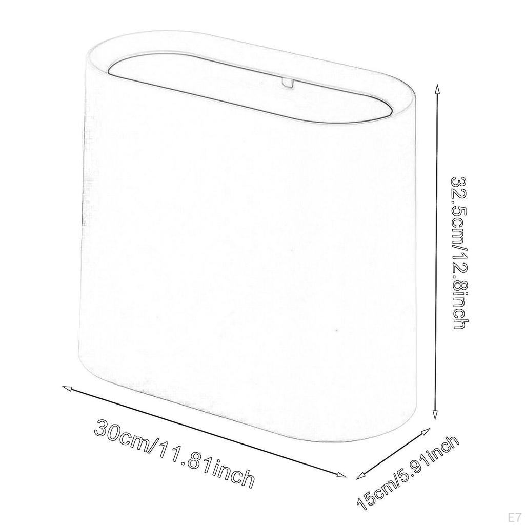 Compact Waste Container for Bedroom Kitchen Toilet