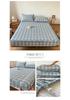Sleeping grid all cotton color woven washed cotton grid sandwiched cotton bedding sheet