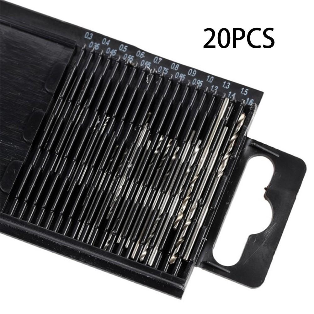 20 Stück Mini-Bohrer-Set Hochgeschwindigkeitsstahl-Bohrer