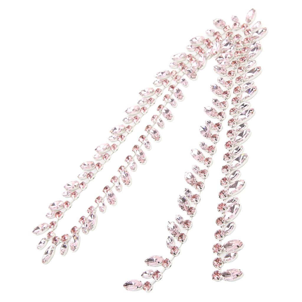 Rhinestone Chain 2.3cm Wide 1 Yards Silver Bottom Fine Workmanship Super Glittering DIY Craft