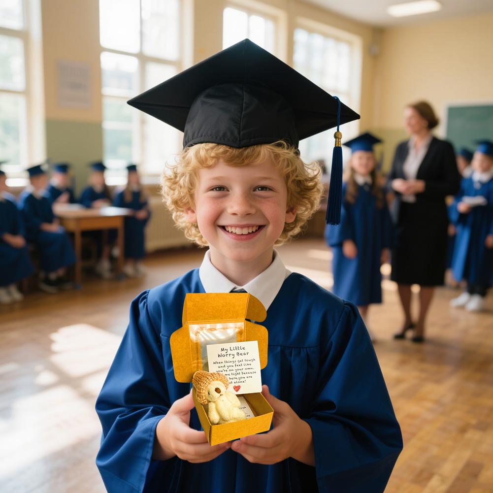 Ficknalle Mininalle i Låda Små Ficknallebjörnar Med Känslosamt Kort Sympatigåvor För Examenspresent Födelsedagspresent