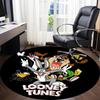 1pc Looney Tunes Characters Office Round Area Rug, Bedroom Living Room Home Decor, Room Deco,  Offic A1016116