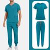 Mens' Comfortable And Casual Solid Color Short Sleeved Pants Protective Suit Set